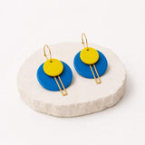 Colour Pop Geometric Drop Earrings | Statement Jewellery