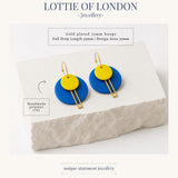 Colour Pop Geometric Drop Earrings | Statement Jewellery