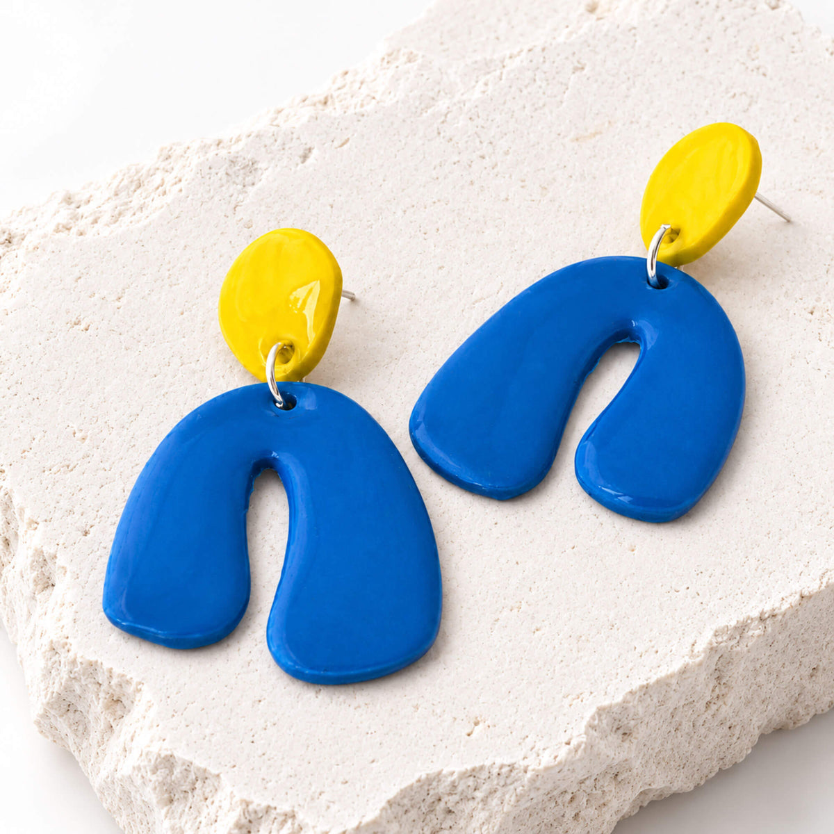 Colour Pop Abstract Drop Earrings | Statement Jewellery