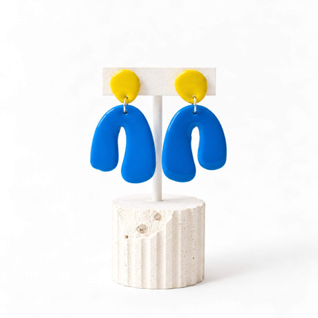 Colour Pop Abstract Drop Earrings | Statement Jewellery