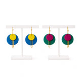 Colour Pop Geometric Drop Earrings | Statement Jewellery