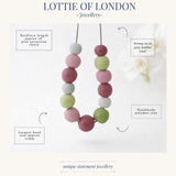 Colourful Chunky Statement Necklace – Unique Handmade Jewellery - Lottie Of London Jewellery