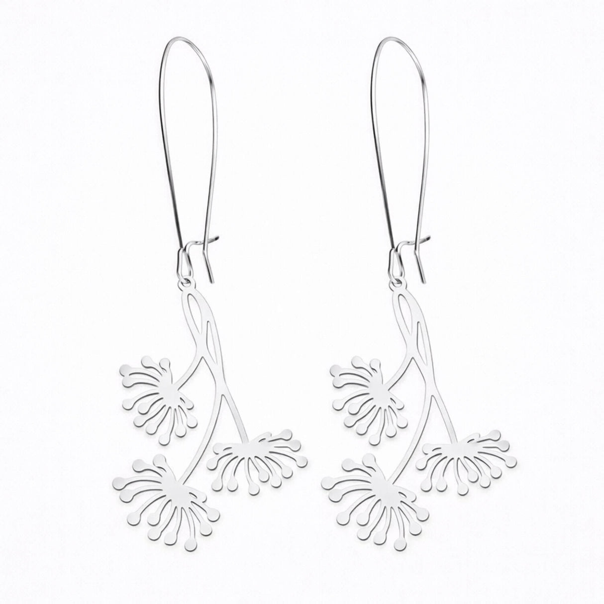 dandelion drop earrings at lottie of london