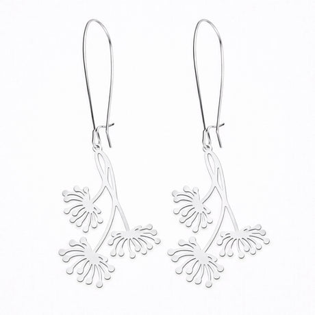 dandelion drop earrings at lottie of london