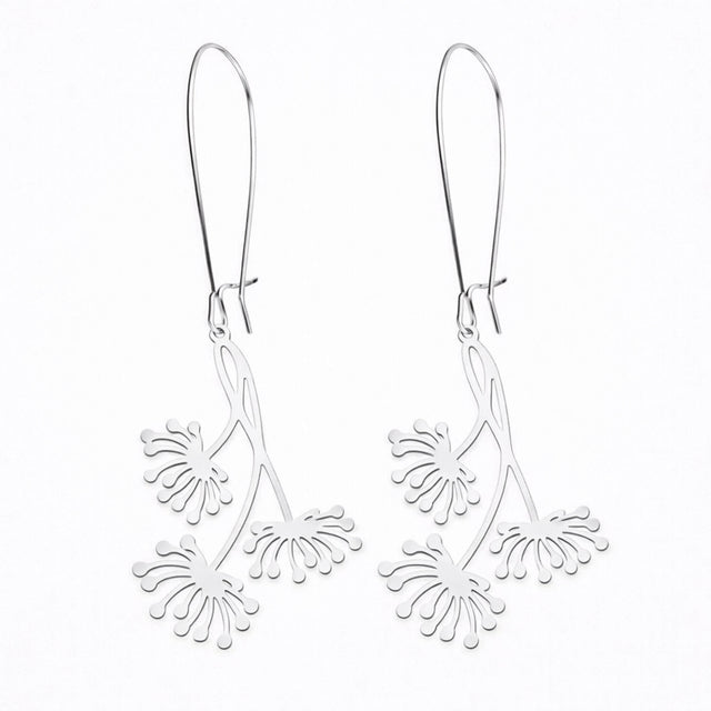 dandelion drop earrings at lottie of london