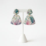 Vintage Floral Statement Drop Earrings on earring stand | Handmade Jewellery - Lottie Of London Jewellery