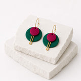 Colour Pop Geometric Drop Earrings | Statement Jewellery