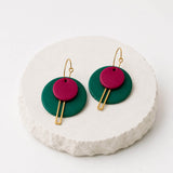 Colour Pop Geometric Drop Earrings | Statement Jewellery