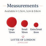 Red Stud Earrings for Women | Mix & Match