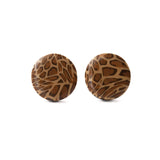 small animal print stud earrings handmade at Lottie Of London