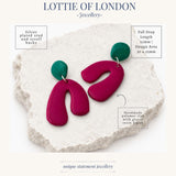 Colour Pop Abstract Drop Earrings | Statement Jewellery