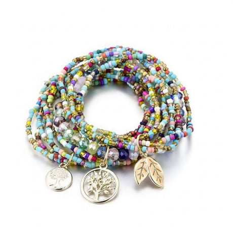 Colourful stacking bracelet at Lottie Of London