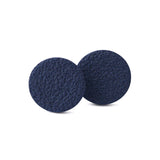 Navy blue stud earrings handmade at Lottie Of London