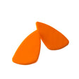 orange statement stud earrings,  handmade clay jewellery at Lottie of London,