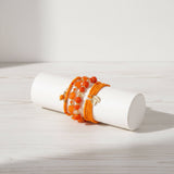 Orange stacking bracelet at lottie of london uk