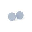 Large Pale Blue Clay Stud Earrings – Minimalist Handmade Jewellery - Lottie Of London Jewellery