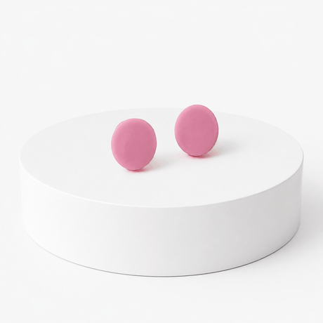 Pink Stud Earrings for Women | Clay Jewellery