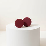 red berry clay stud earrings - handmade at Lottie Of London Jewellery