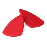 Red Geometric Statement Stud Earrings – Handmade Clay Jewellery