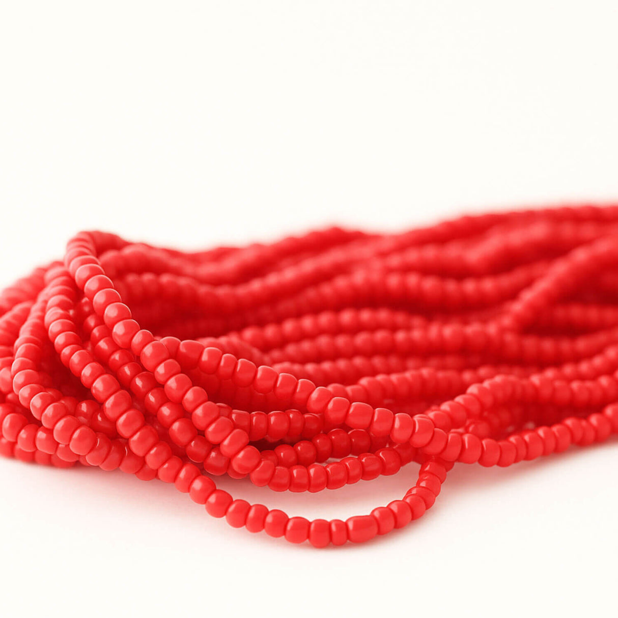 Red Multi-Strand Statement Necklace - Colourful Statement Jewellery