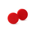 red small stud earrings handmade at Lottie of London