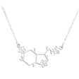 Serotonin Molecule Necklace for Women - Close up - Lottie Of London Jewellery