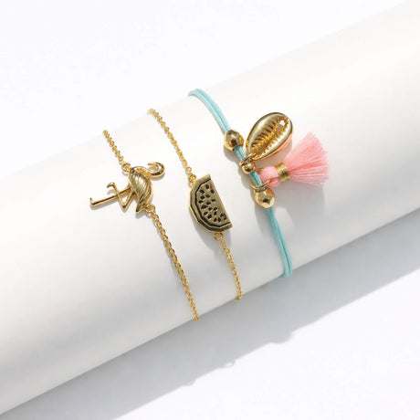 Summer layered bracelet set at lottie of london