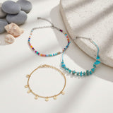Summer boho stacking bracelets lifestyle at Lottie of London