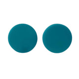 teal blue stud earrings -handmade at lottie of london jewellery