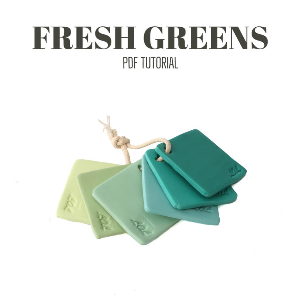 Polymer clay tutorials for colour mixing | Green Colour Palette Recipes