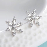 Snowflake stud earrings for women | Christmas gifts and stocking fillers