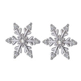 Snowflake stud earrings for women | Christmas gifts and stocking fillers