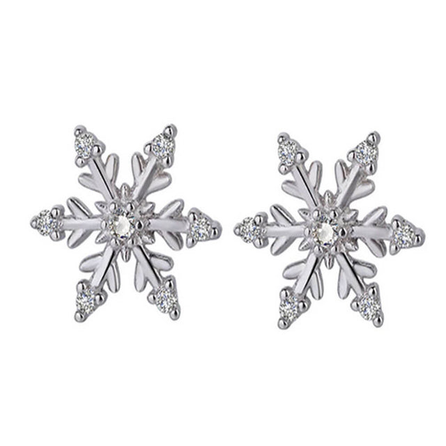 Snowflake stud earrings for women | Christmas gifts and stocking fillers