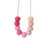Pink Long Bead Necklace for Women - Lottie Of London Jewellery