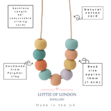 Long Bead Necklace for Women | Adjustable