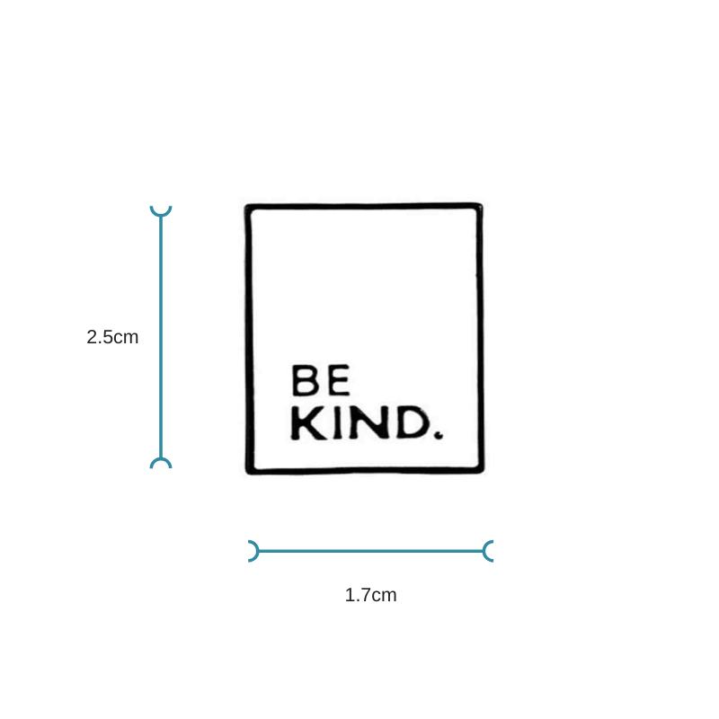 White Enamel Pin 'Be Kind' | Fun Quote Pins - Lottie Of London Jewellery