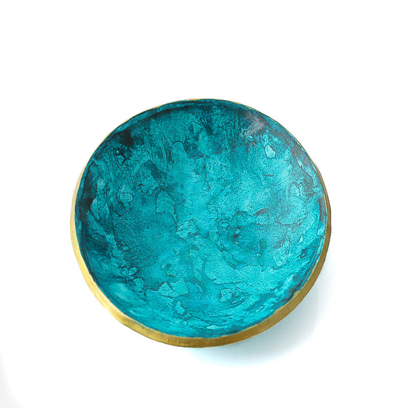 Turquoise Blue Trinket Dish for Jewellery - Lottie Of London Jewellery