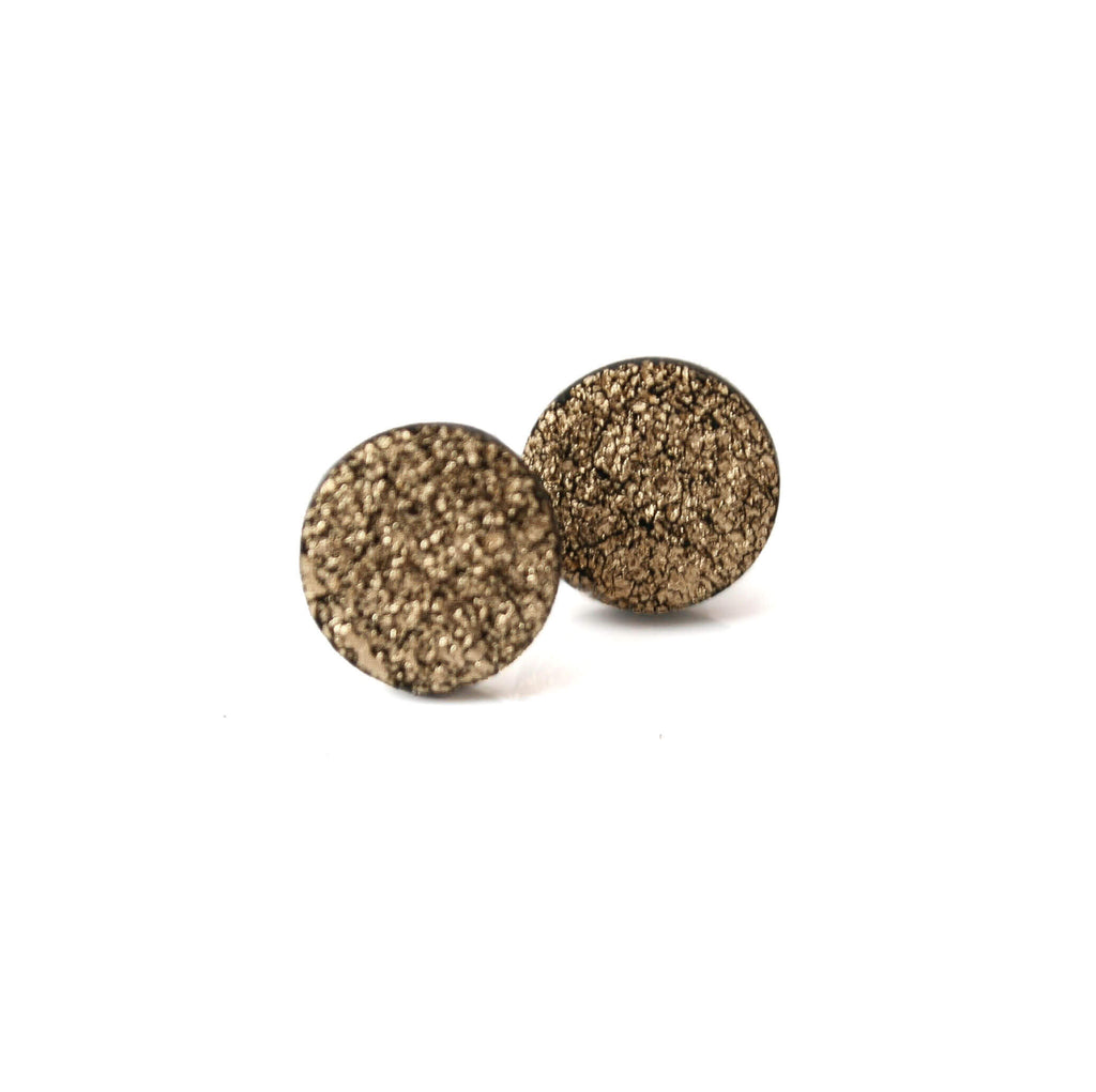 Gold leaf stud earrings for women | Geometric Mix and match studs