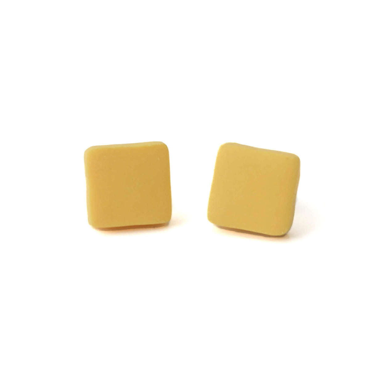 Square Stud Earrings for Women in Yellow | Mix and Match earrings