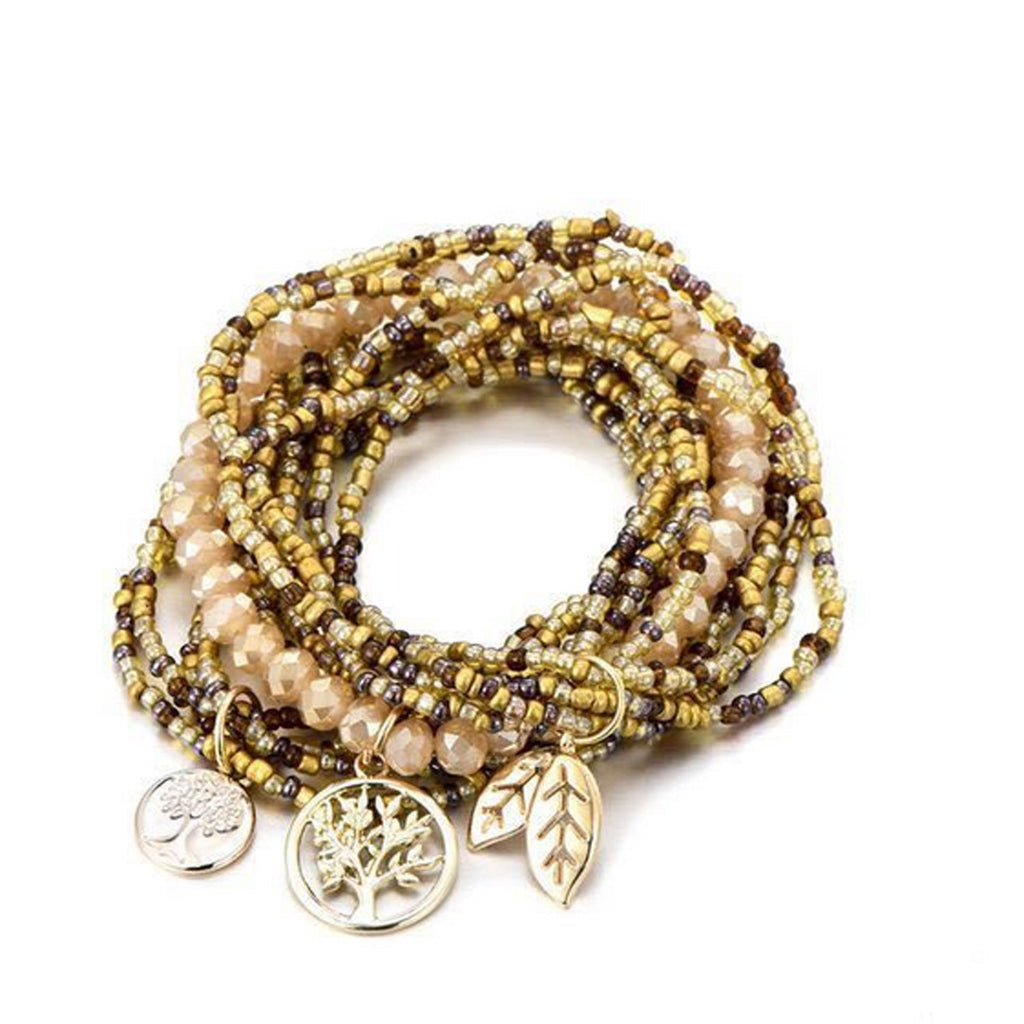 Boho stacking bracelet | Multi strand bohemian jewellery