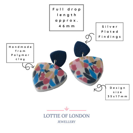 Statement Drop Earrings for Women in Abstract Design | Limited Edition