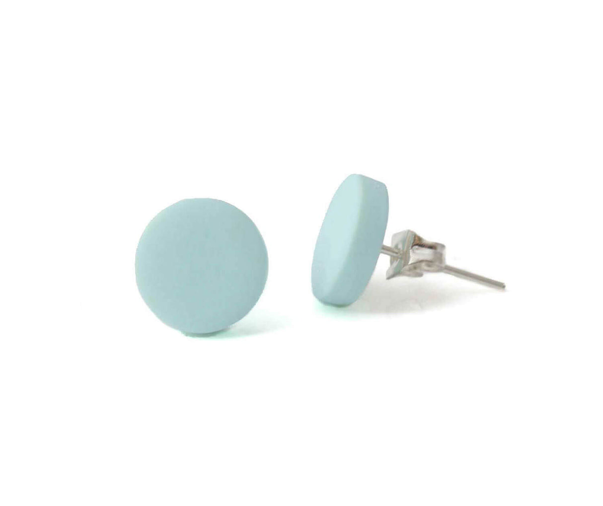 Stud Earrings for Women in Pale Blue