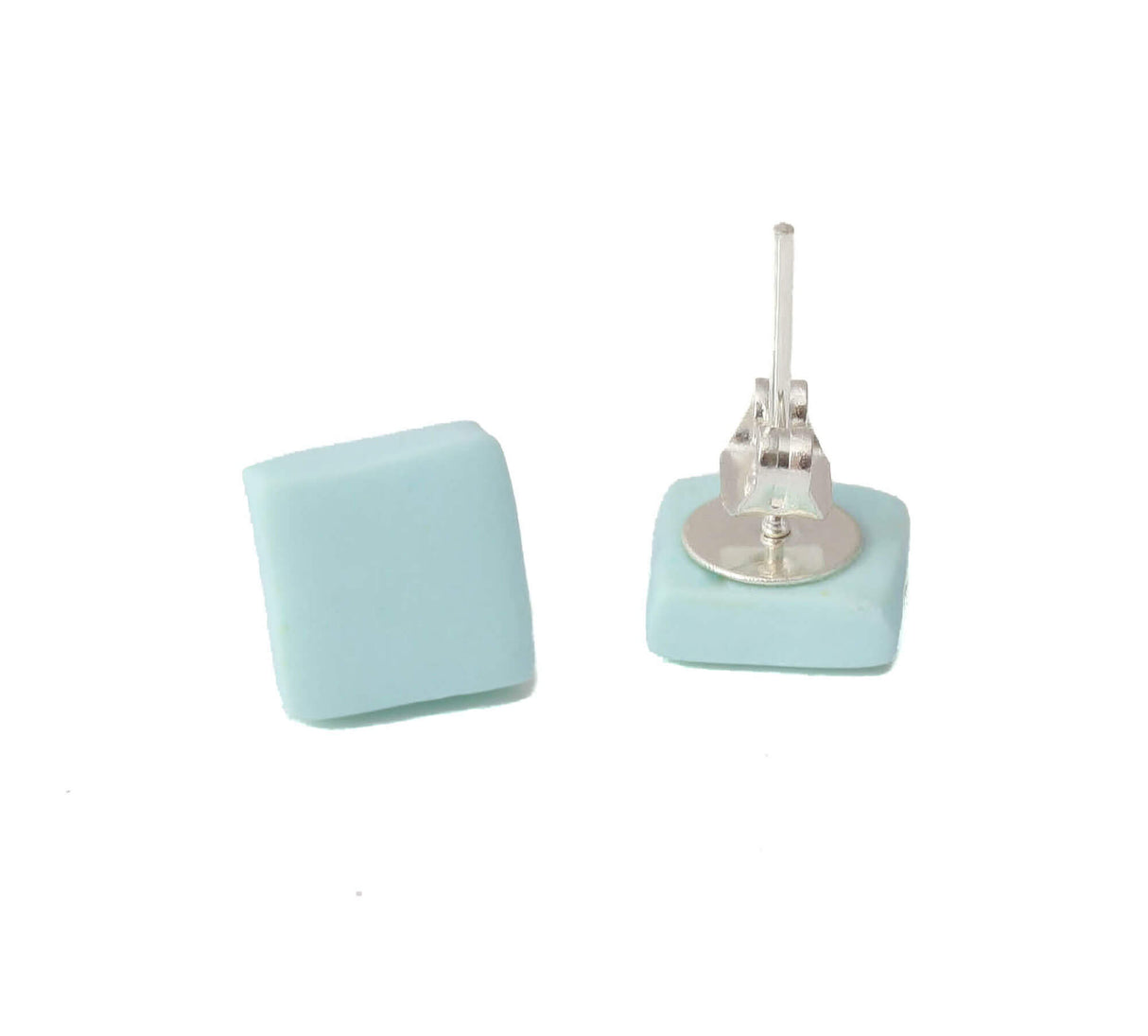 Stud Earrings for Women in Pale Blue