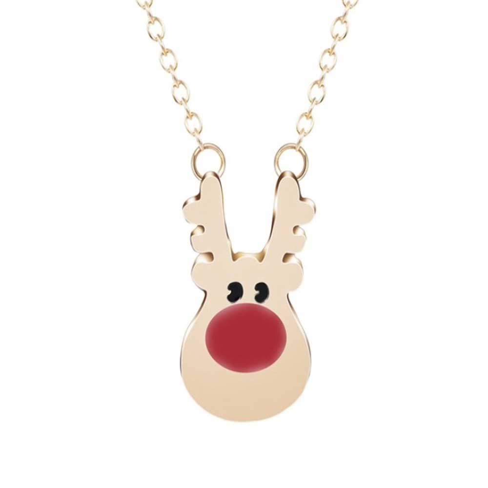 Dainty Reindeer Charm Necklace - Lottie Of London Jewellery