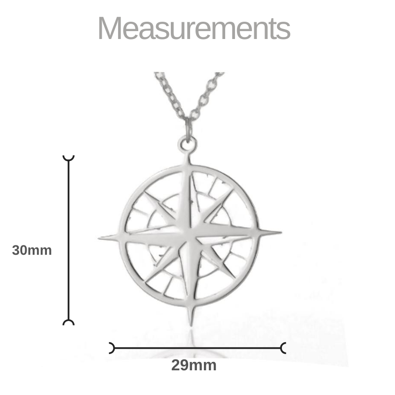 Compass Pendant Necklace for Women Charm Necklaces Fun Jewellery