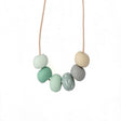 Long Bead Necklace in Green - Lottie Of London Jewellery