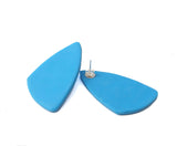 Statement stud earrings for women in blue 