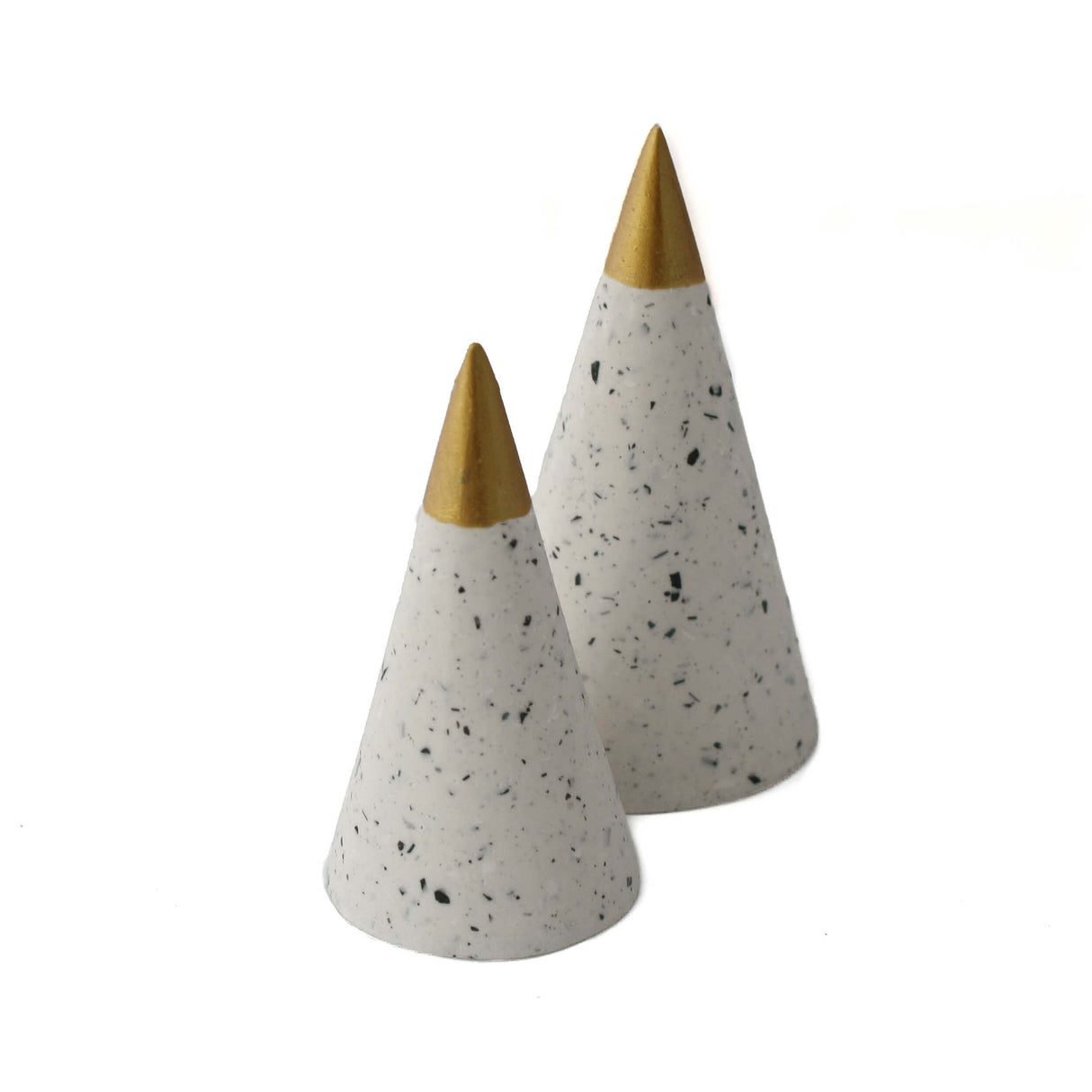 White Ring Holder in Granite | Ring Cones and Jewellery Storage