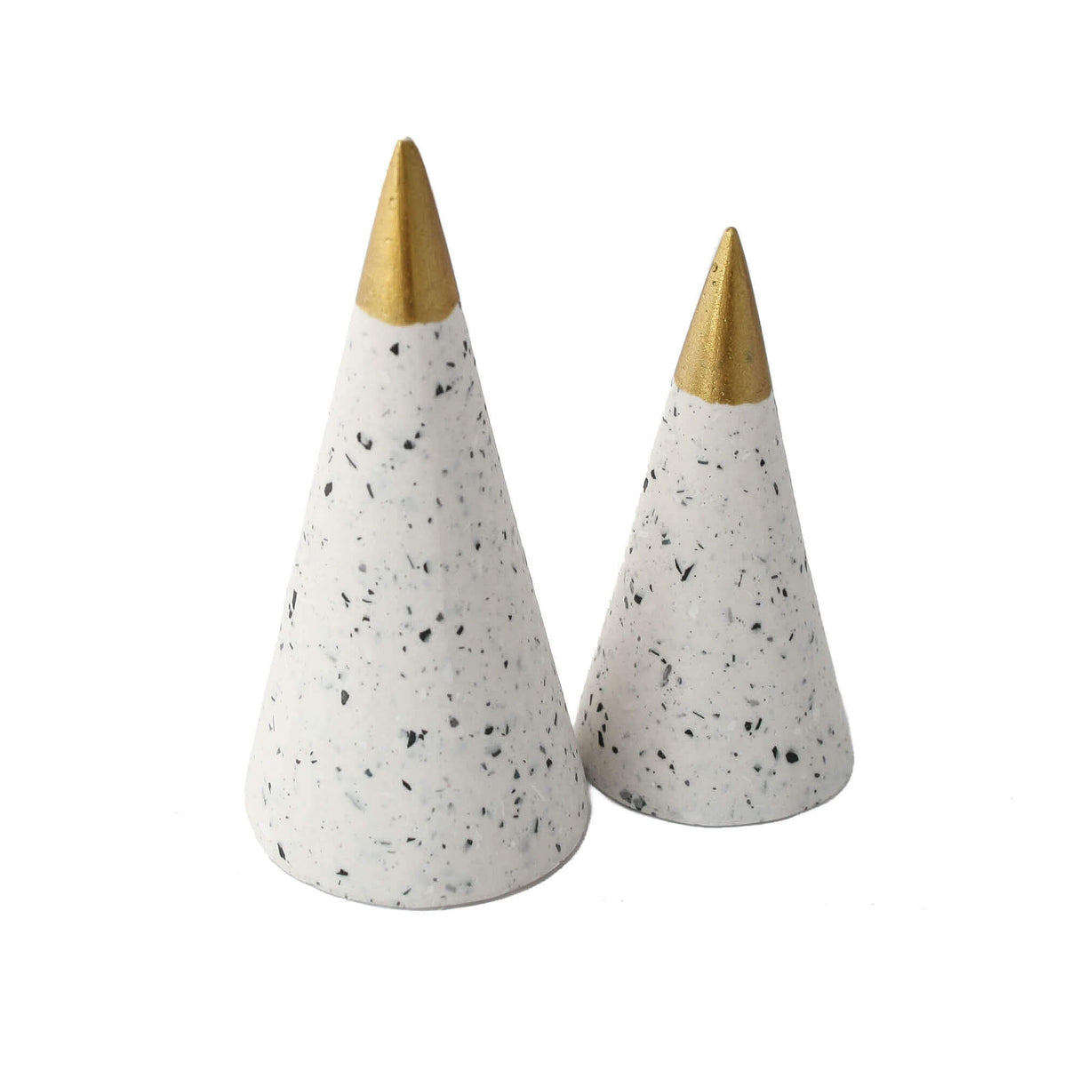 White Ring Holder in Granite | Ring Cones and Jewellery Storage