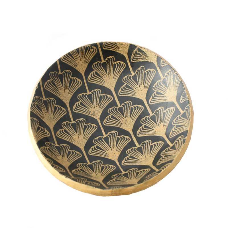 Black Art Deco Trinket Dish or Ring Holder - Lottie Of London Jewellery